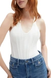 Bardot Trey Halter Bodysuit In White