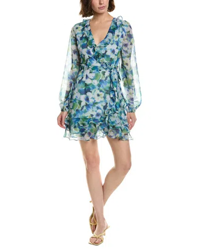 Bardot Triple Frill Dress In Blue
