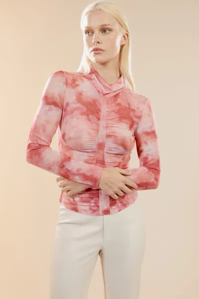 Bardot Trista Mesh Top In Pattern