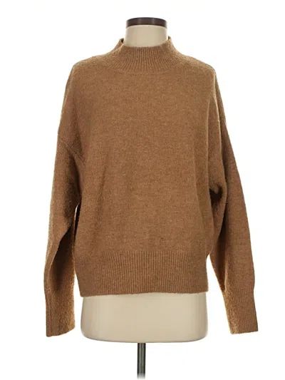 Pre-owned Bardot Turtleneck Sweater In Brown