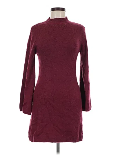 Pre-owned Bardot Turtleneck Sweater In Burgundy