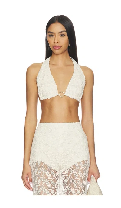 Bardot Venetia Halter Bralette In Neutral
