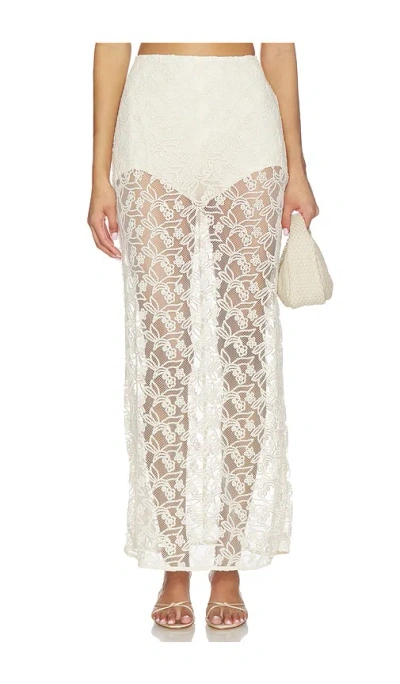 Bardot Venetia Sheer Skirt In Neutral