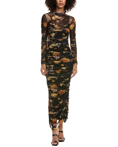 Bardot Veria Mesh Maxi Dress In Black