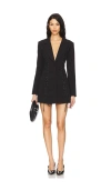 Bardot Blazer Dress Womens Lace-up Polyester Mini Dress In Black