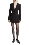 Bardot Blazer Dress Womens Lace-up Polyester Mini Dress In Black