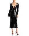 Bardot Verona Sequin Maxi Dress In Black