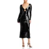 Bardot Verona Sequin Maxi Dress In Black