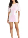 Bardot Vivienne Sequin Mini Dress In Pink