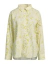 Bardot Woman Shirt Acid Green Size 8 Cotton In Green