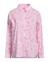 Bardot Woman Shirt Pink Size 4 Cotton