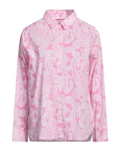 Bardot Woman Shirt Pink Size 4 Cotton