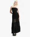 Bardot Azura Strapless Maxi Dress In Black
