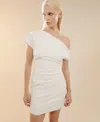 Bardot Letita One-shoulder Minidress In Orchid White