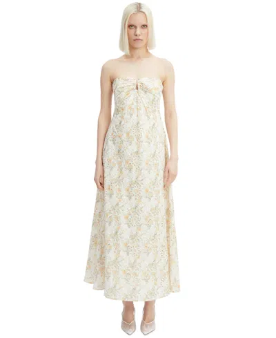 Bardot Women's Lora Broderie Printed Maxi Dress In Yellow Floral