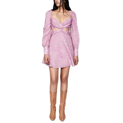 Bardot Womens Floral Cut-out Mini Dress In Multi