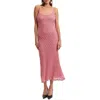 Bardot Adoni Floral Embroidered Mesh Slipdress In Multi