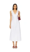Bardot X Revolve Cordelia Linen Midi Dress In White
