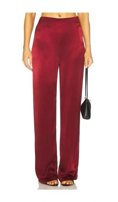 Bardot X Revolve Devin Pant In Burgundy