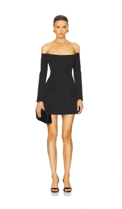 Bardot X Revolve Iria Button Up Mini Dress In 黑色