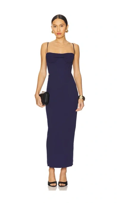 Bardot X Revolve Martini Midi Dress In Blue