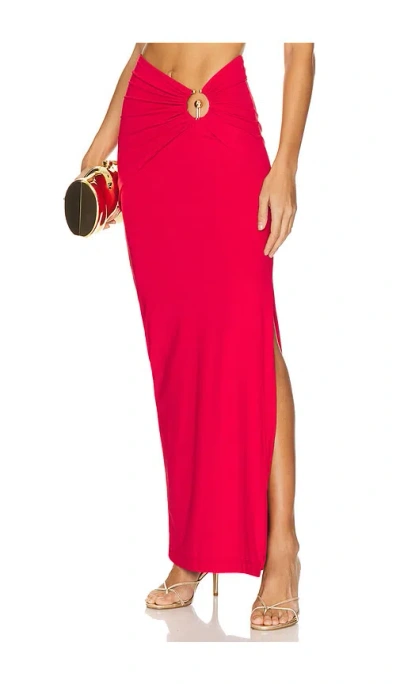 Bardot X Revolve Neve Maxi Skirt In 深紅系列