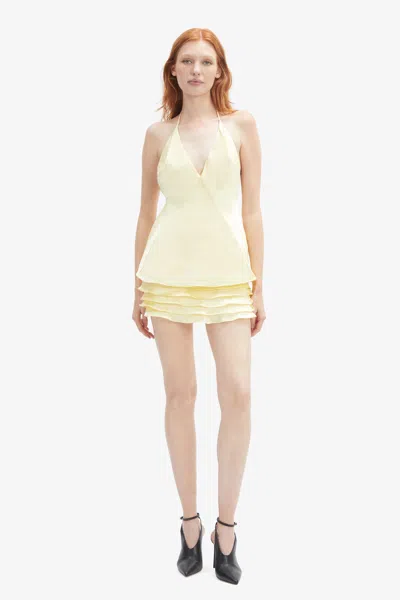 Bardot Yve Halter Neck Cami In Canary Ylw