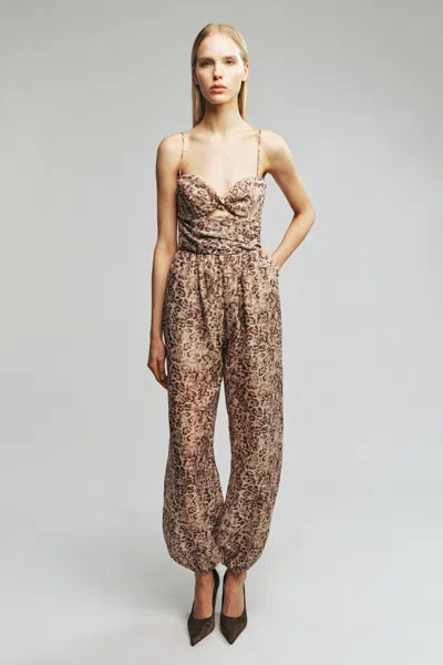 Bardot Yvette Jumpsuit In Brown