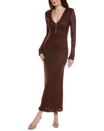 Bardot Zenia Midi Dress In Brown