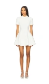 Bardot Zephyra Short Sleeve Minidress In White