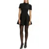 Bardot Zephyra Short Sleeve Minidress In Black
