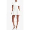 Bardot Zephyra Short Sleeve Minidress In White