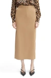 Bardot Zia Midi Skirt In Camel