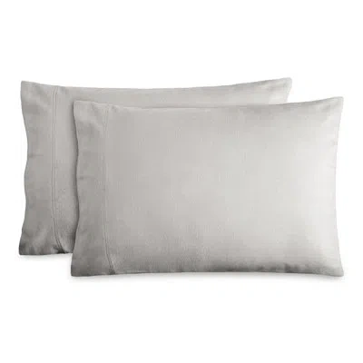 Bare Home 100% Cotton Flannel Pillowcase In Light Gray