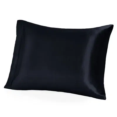 Bare Home 100% Mulberry Silk Pillowcase Envelope Closure In Black
