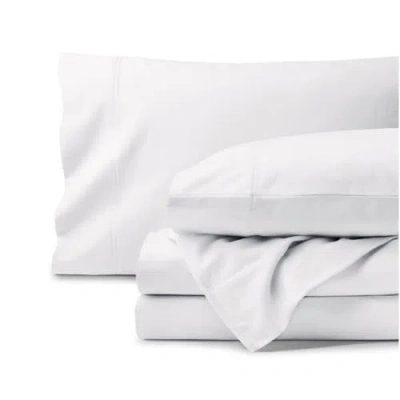 Bare Home 100% Organic Cotton Flannel Sheet Set In White