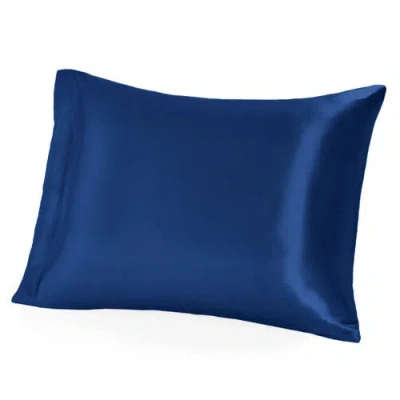 Bare Home 19 Momme 100% Mulberry Silk Pillowcase In Blue
