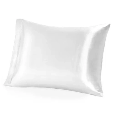 Bare Home 19 Momme 100% Mulberry Silk Pillowcase In White