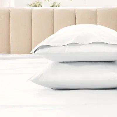 Bare Home 400 Thread Count  Cotton Sateen Pillowcase Set In White