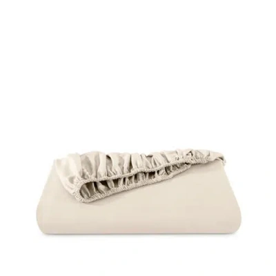 Bare Home 400 Thread Count Organic Cotton Sateen Fitted Sheet In Neutral