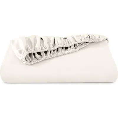 Bare Home 400 Thread Count Organic Cotton Sateen Fitted Sheet In Neutral