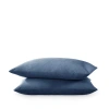 Bare Home 400 Thread Count Organic Cotton Sateen Pillowcase Set In Blue