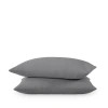 Bare Home 400 Thread Count Organic Cotton Sateen Pillowcase Set In Gray