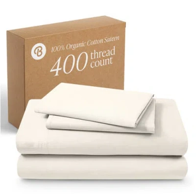 Bare Home 400 Thread Count Organic Cotton Sateen Sheet Set In Neutral