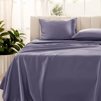 Bare Home 400 Thread Count Sateen Sheet Set In Dusty Purple