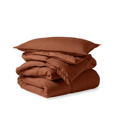 Bare Home All-season Down Alternative Comforter Set In Brown