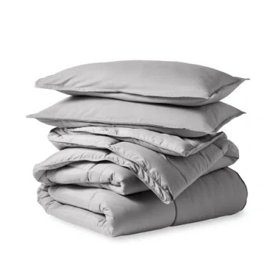 Bare Home All-season Down Alternative Comforter Set In Gray