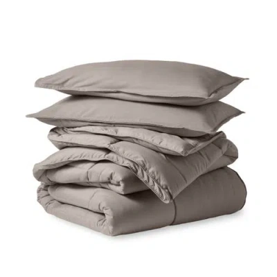 Bare Home All-season Down Alternative Comforter Set In Gray