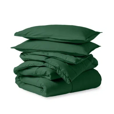 Bare Home All-season Down Alternative Comforter Set In Green