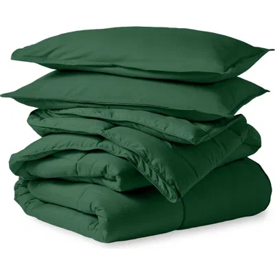 Bare Home All-season Down Alternative Comforter Set In Green